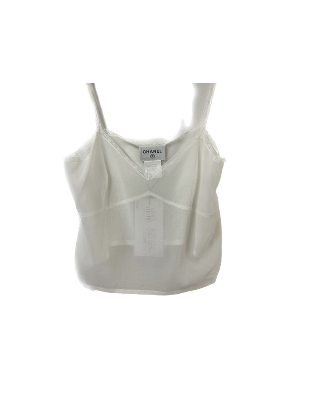 Blouse CHANEL coton blanc