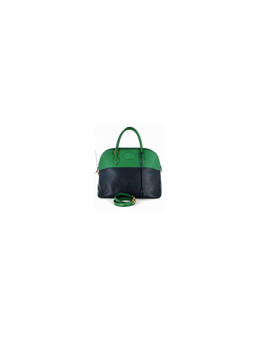 Bolide HERMES bicolore bleu & vert GM