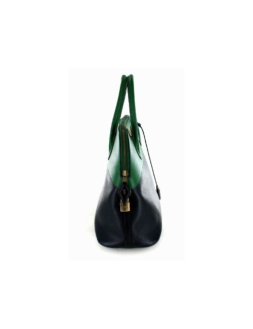 Bolide HERMES bicolore bleu & vert GM