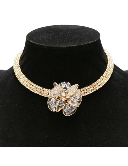 Choker MARGUERITE DE VALOIS pâte de verre