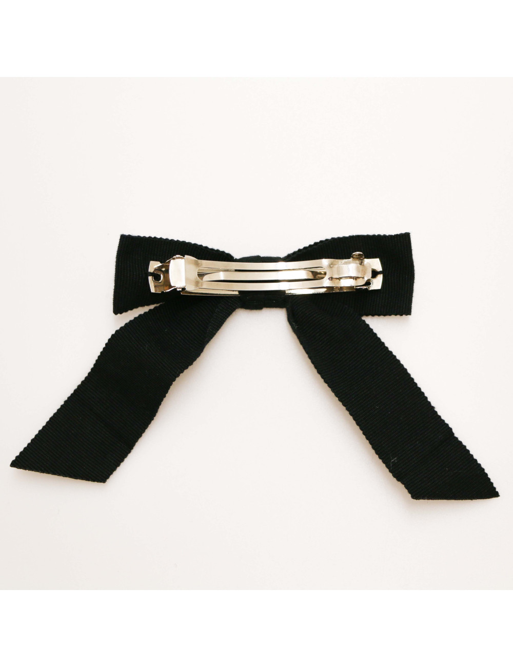 Barrette chanel noeud noir