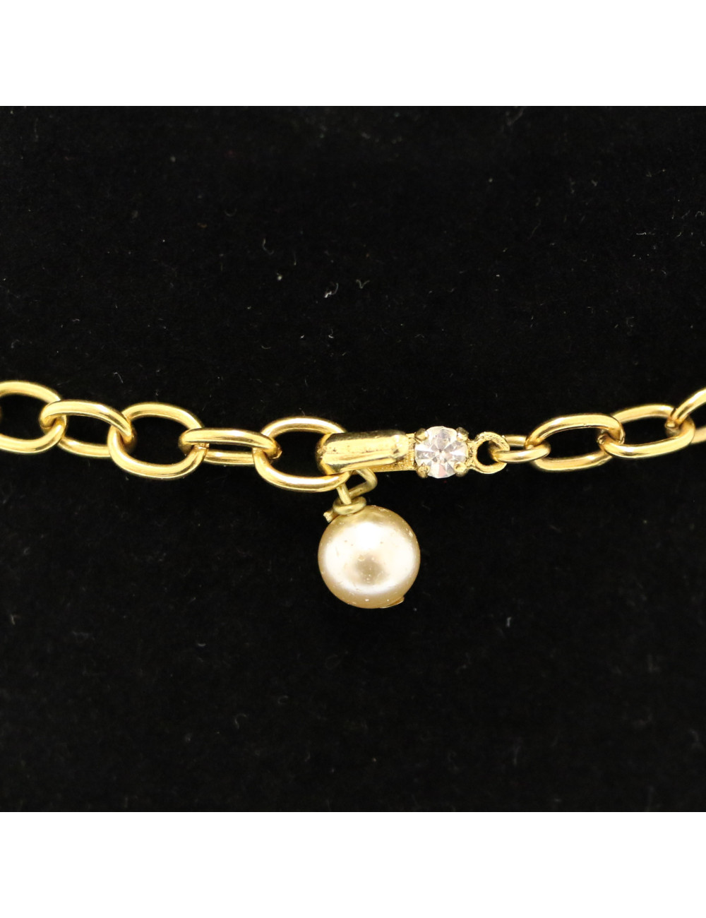 MARGUERITE de VALOIS rhinestones and molten glass Couture necklace