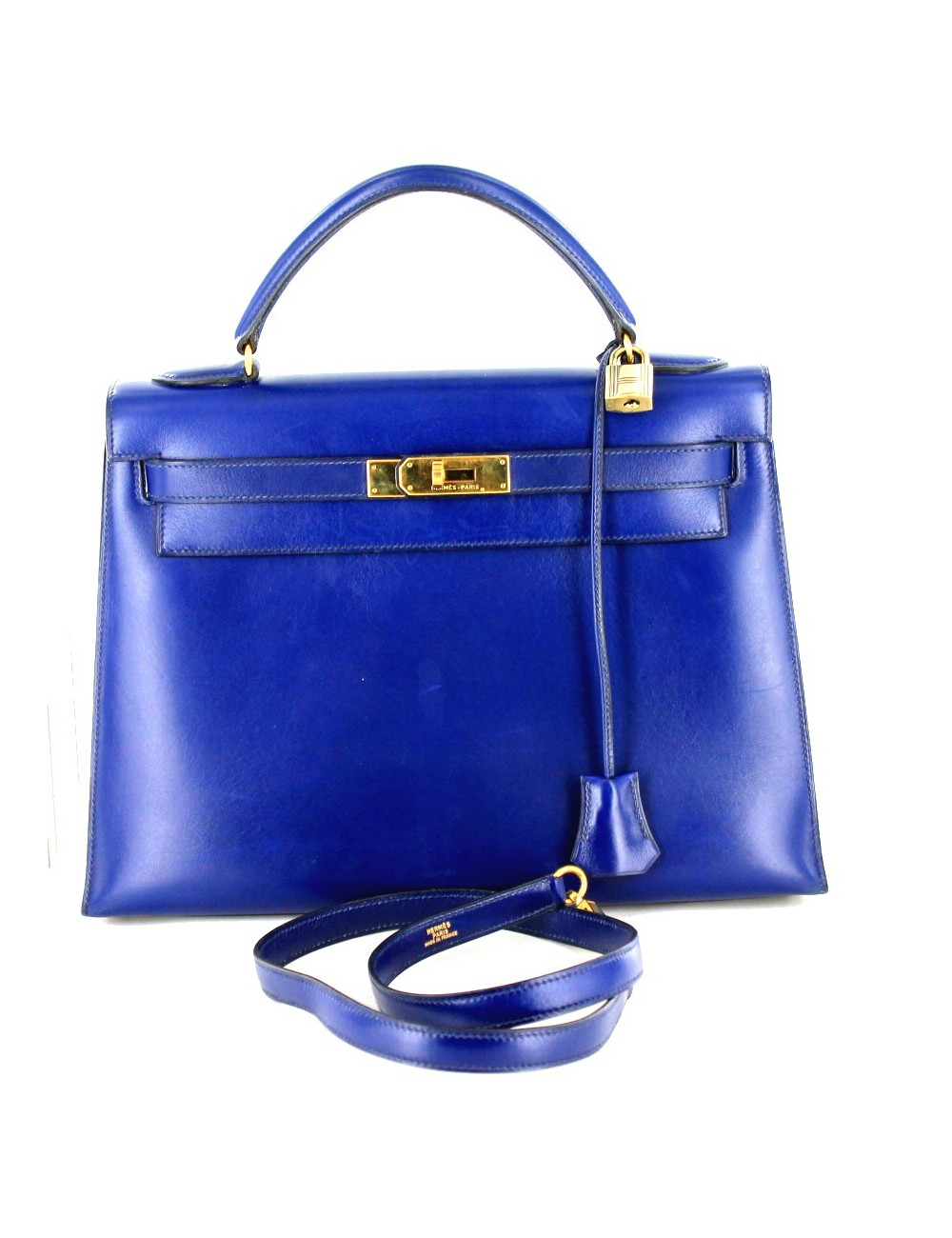 kelly HERMES k32 box bleu