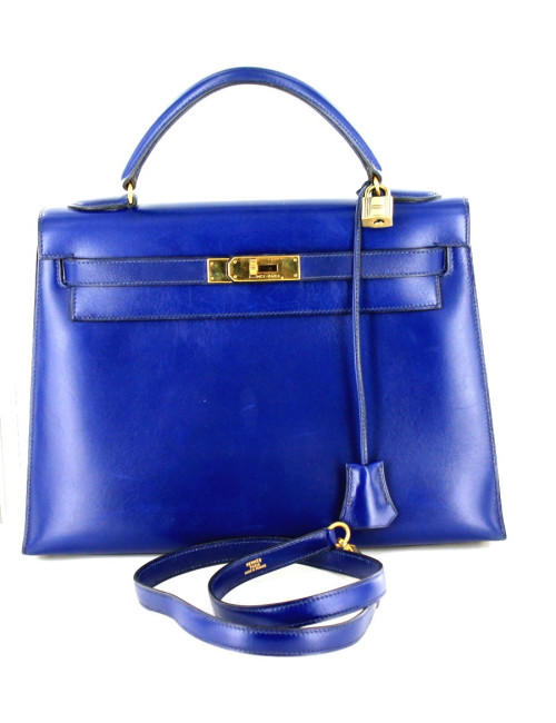 kelly HERMES k32 box bleu