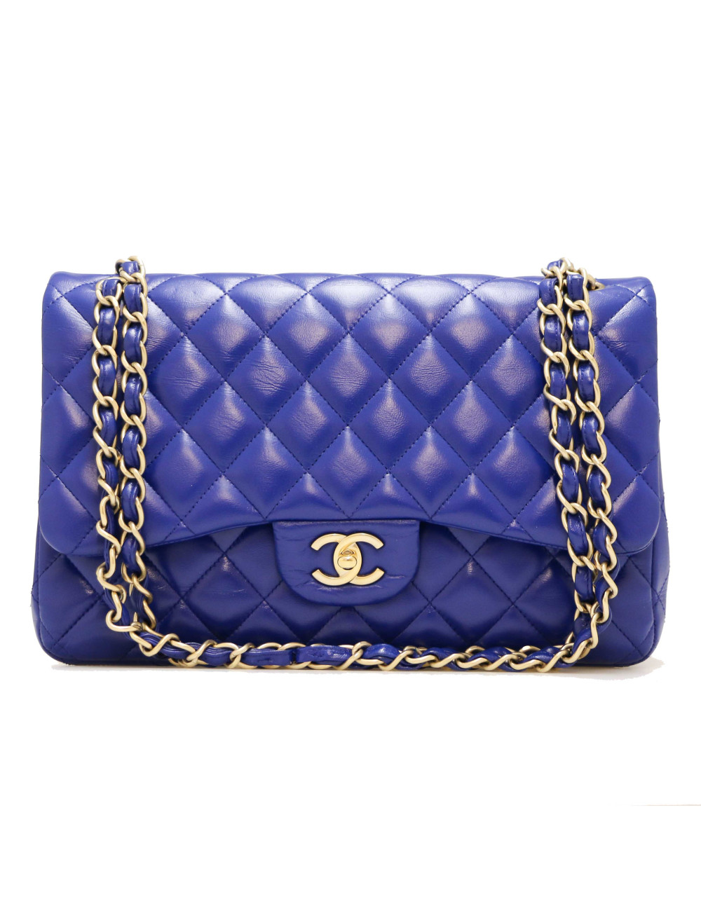 Jumbo CHANEL cuir d'agneau 