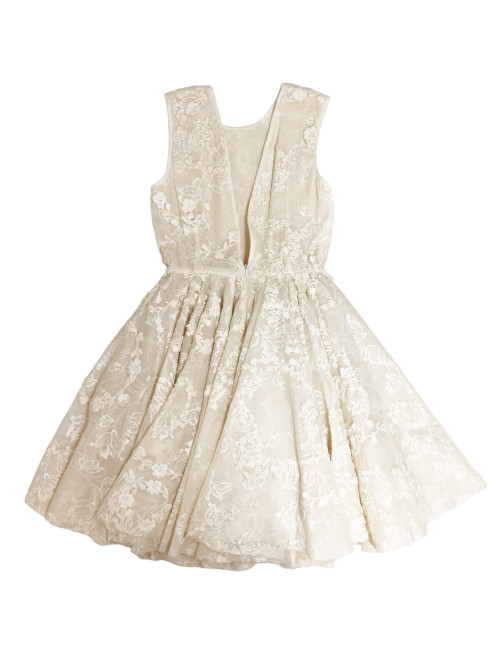 GIAMBATTISTA VALLI haute couture white lace dress