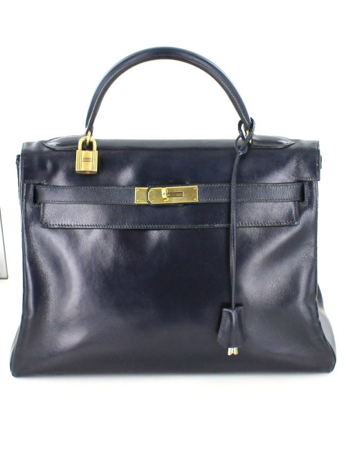 kelly bleu marine HERMES vintage k32
