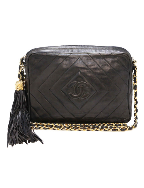 Caméra CHANEL chevron noir