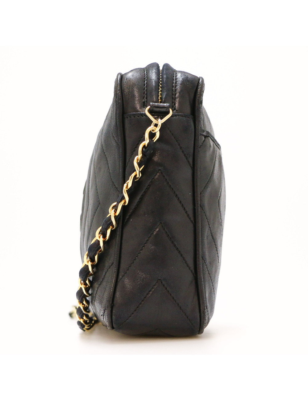 Caméra CHANEL chevron noir