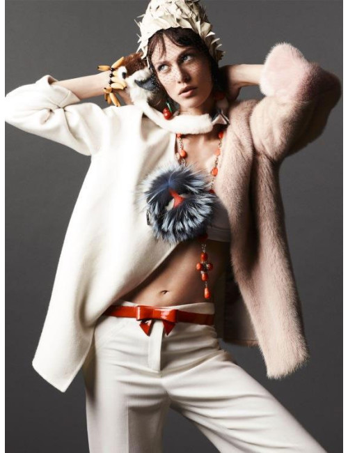 Collier Croix orange MARGUERITE DE VALOIS