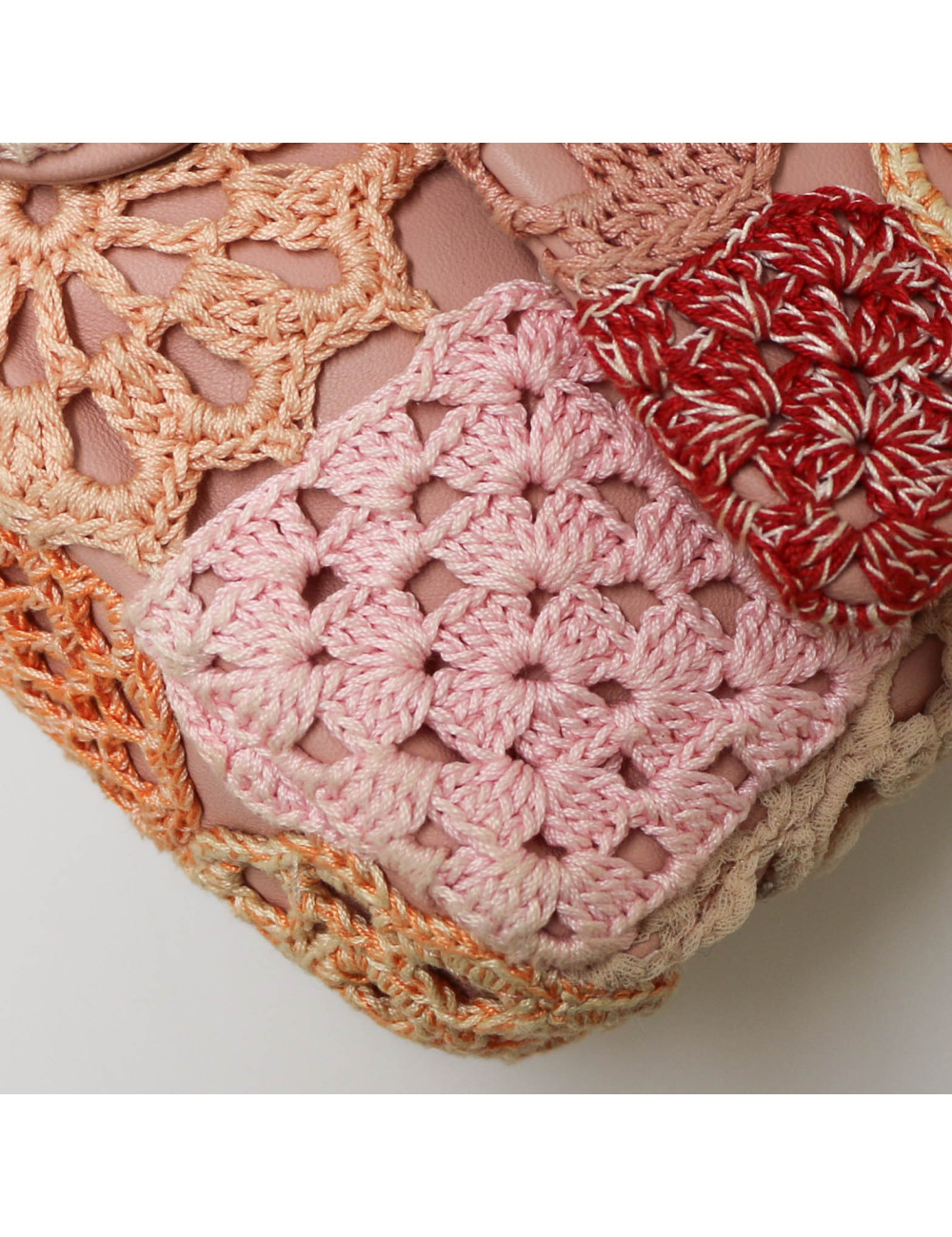 Sac CHANEL crochet rose 