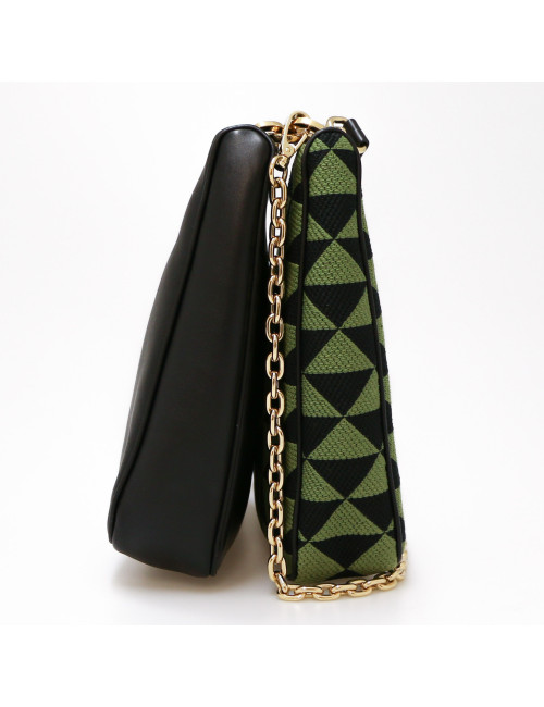 Mini sac Prada Symbole en cuir et tissu