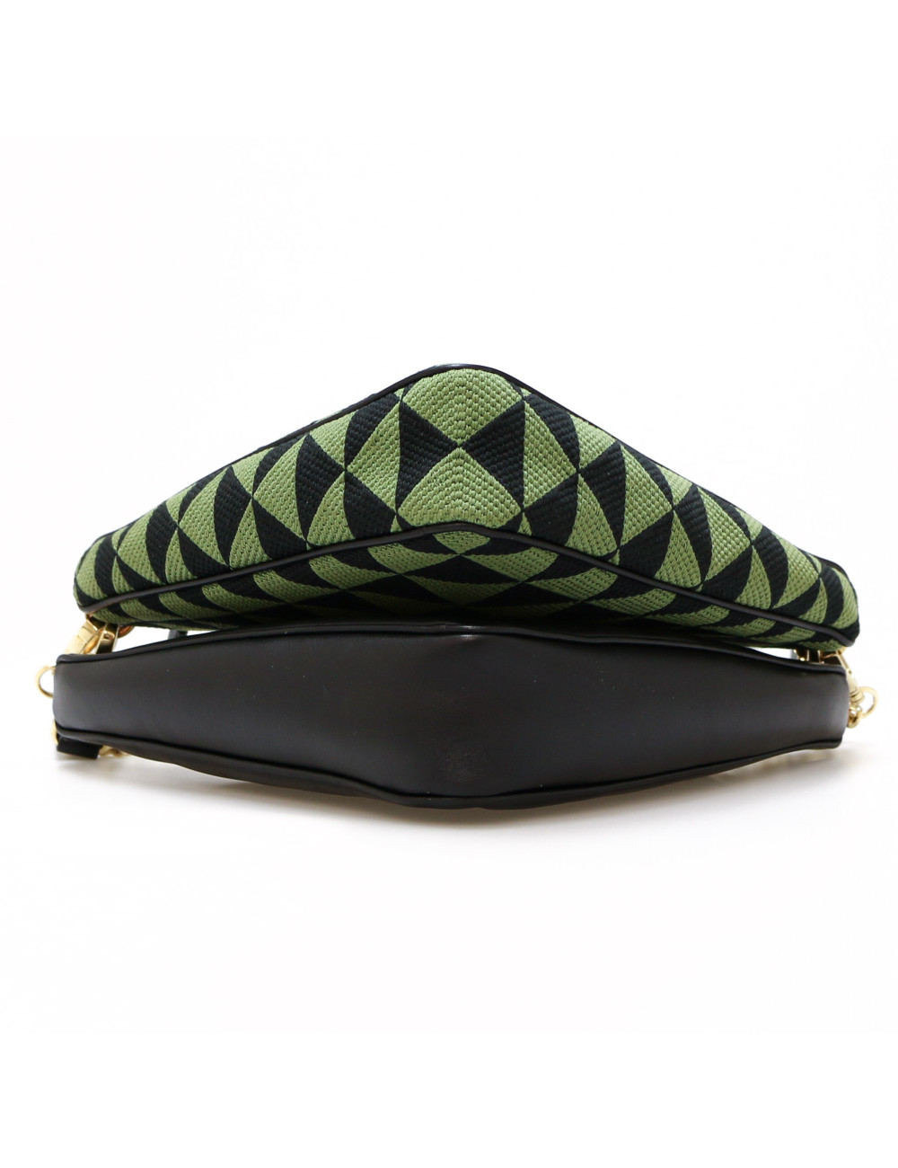 Mini sac Prada Symbole en cuir et tissu