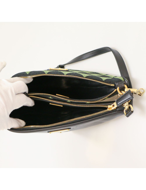 Mini sac Prada Symbole en cuir et tissu