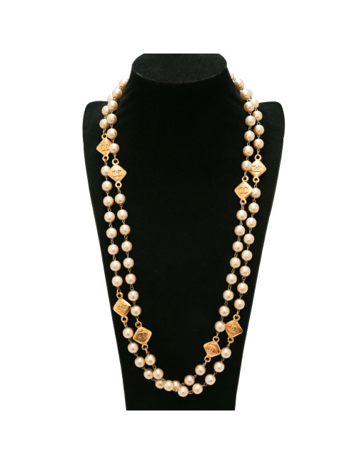 Sautoir CHANEL perles vintage