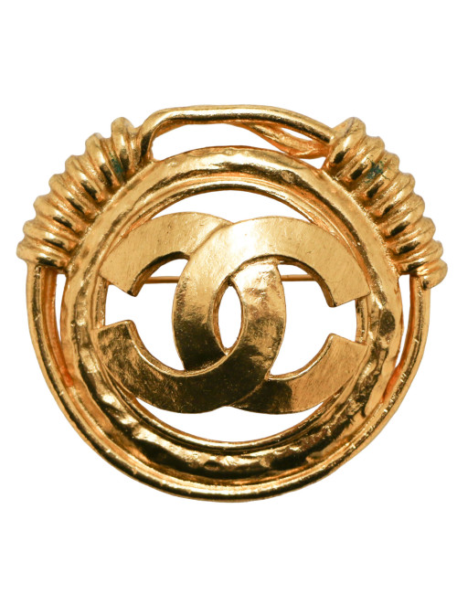 Broche vintage CHANEL CC