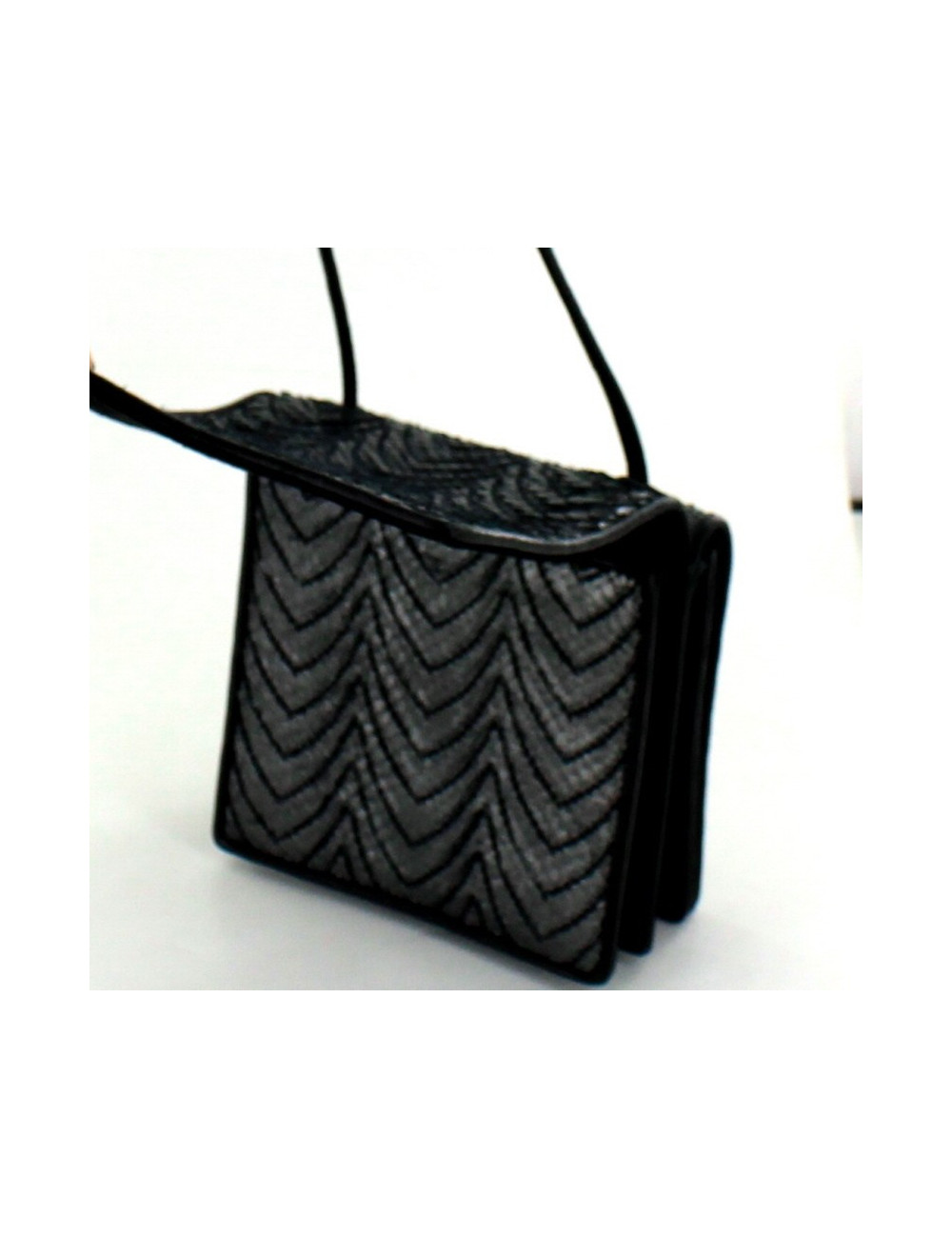 mini sac YVES SAINT LAURENT en python platine