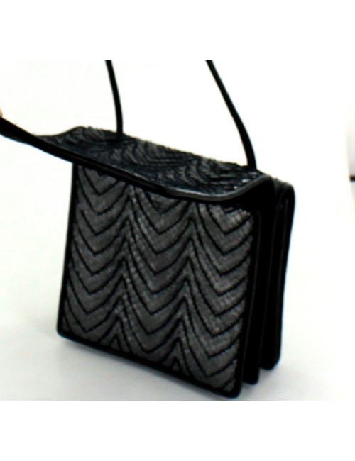 mini sac YVES SAINT LAURENT en python platine