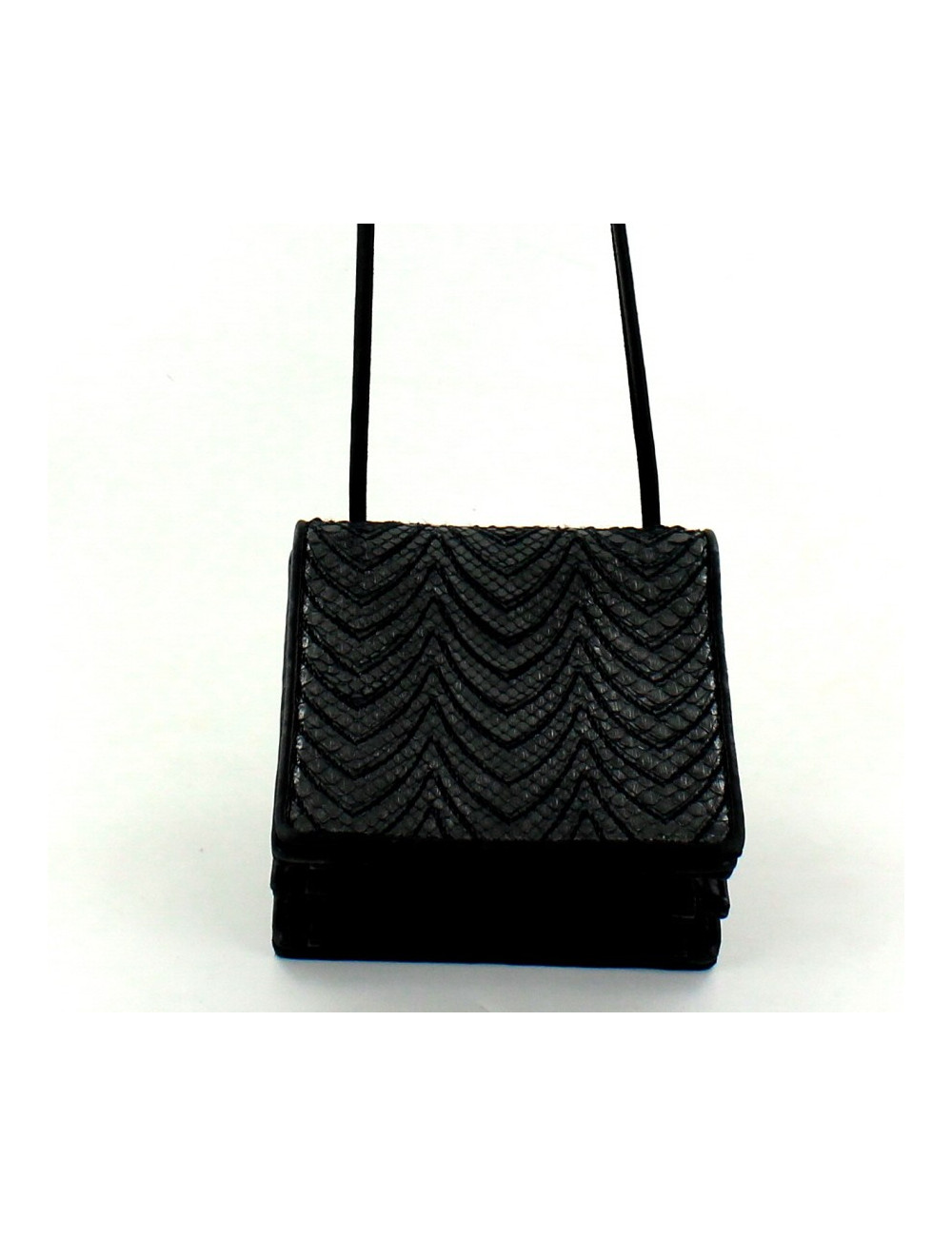 mini sac YVES SAINT LAURENT en python platine