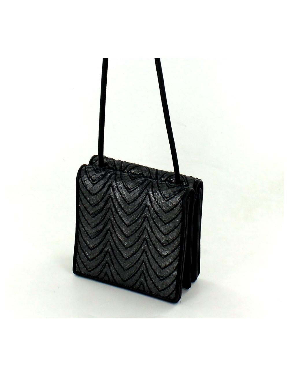 mini sac YVES SAINT LAURENT en python platine