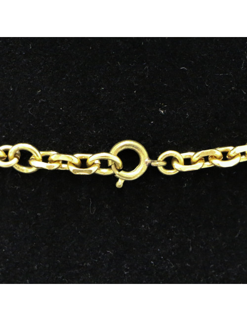 MARGUERITE DE VALOIS molten glass white and gold necklace