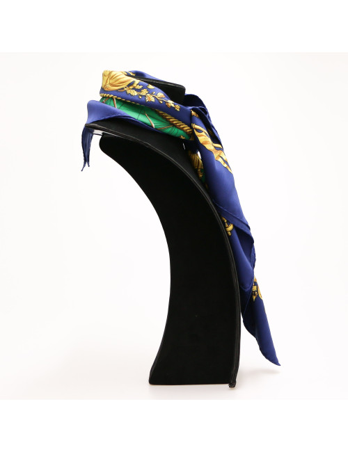 Carré HERMES Marine et cavalerie soie