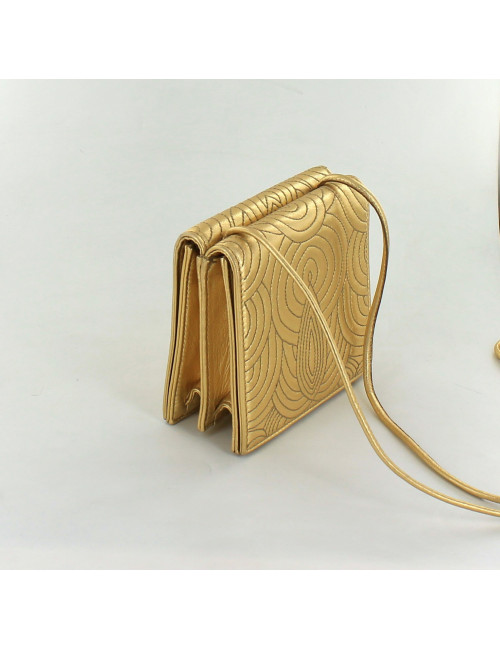 mini sac YVES SAINT LAURENT cuir doré