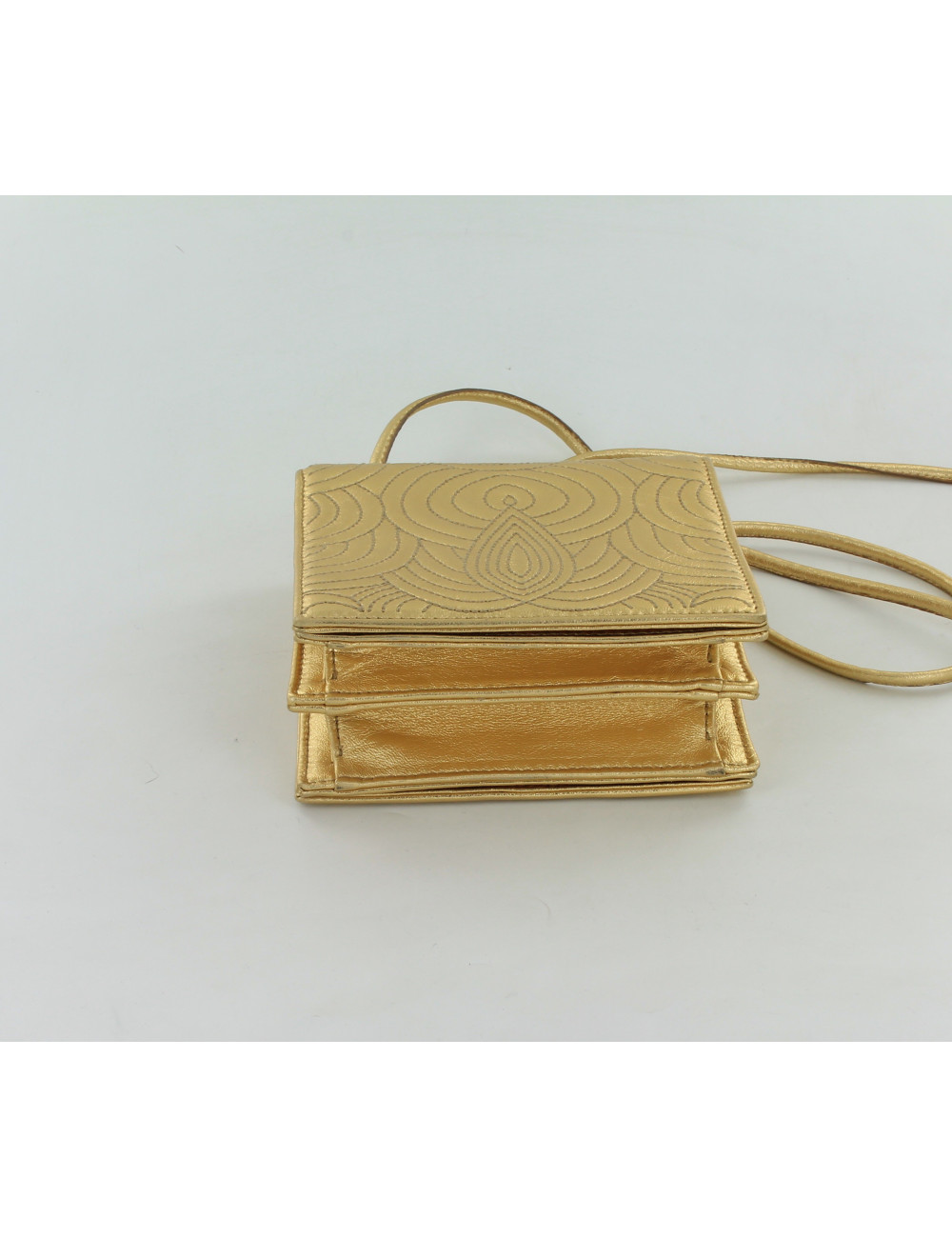 mini sac YVES SAINT LAURENT cuir doré