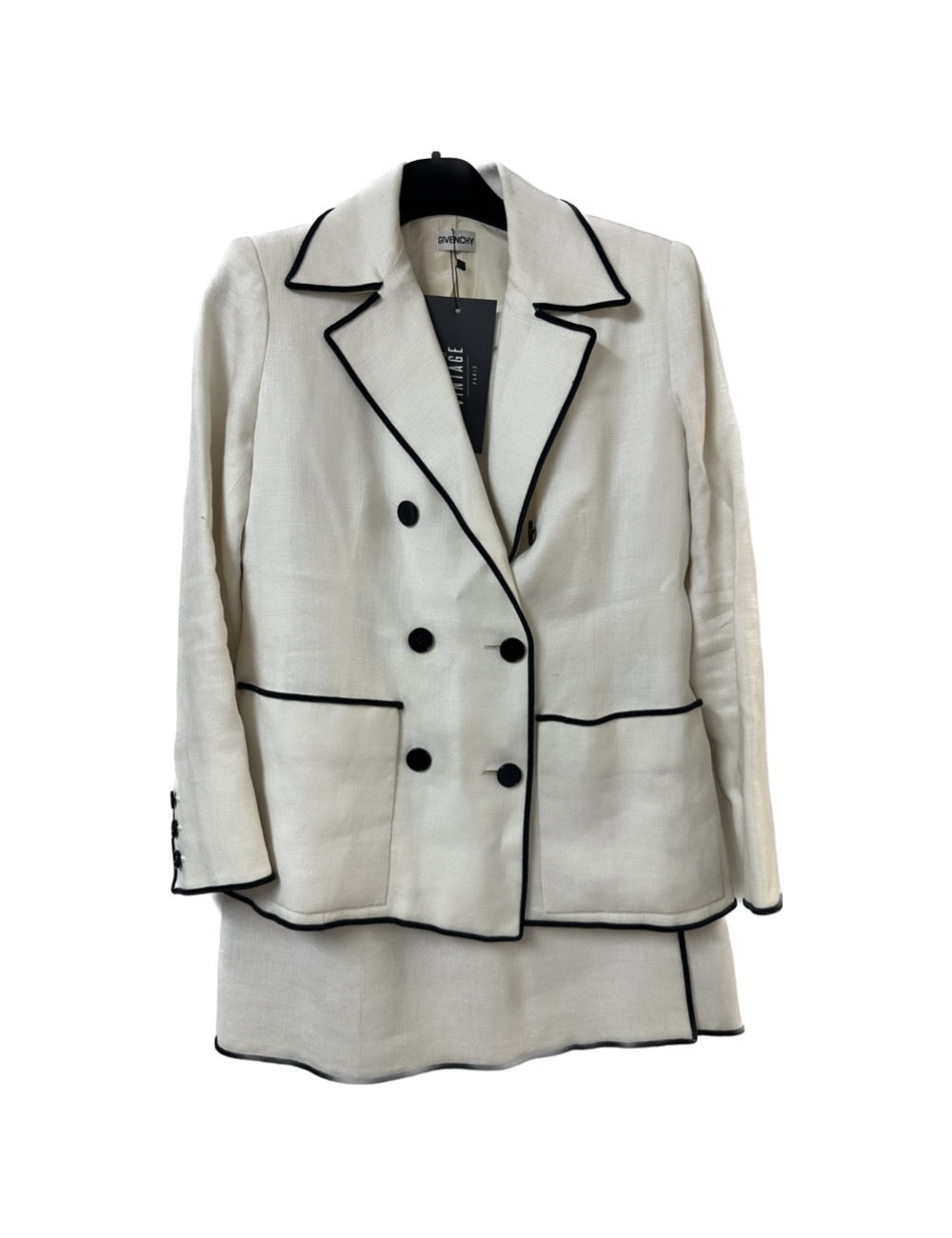 Tailleur GIVENCHY lin blanc