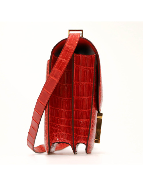 Constance alligator HERMES orange sanguine