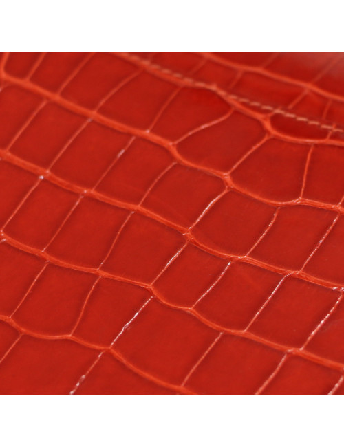 Constance alligator HERMES orange sanguine