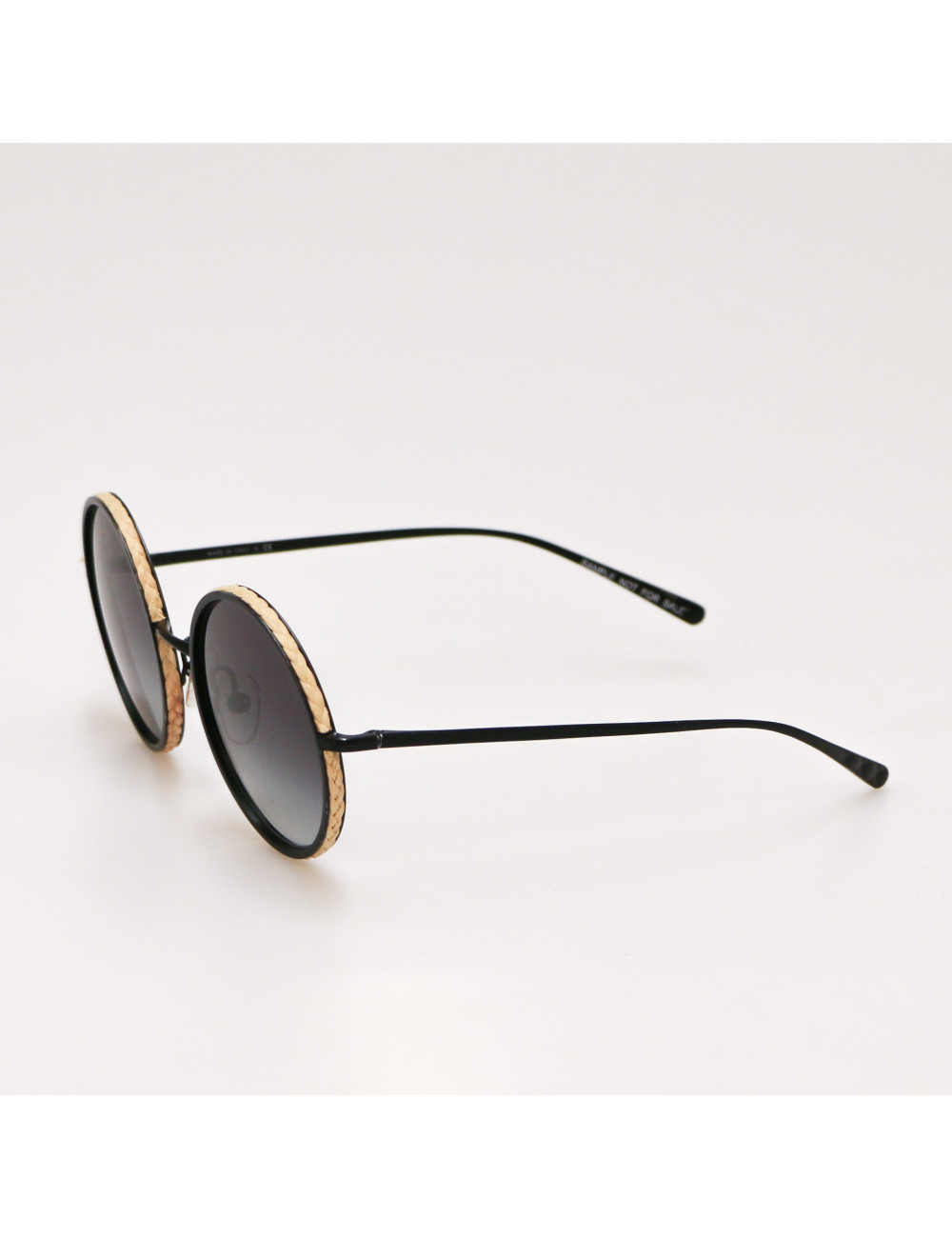 CHANEL rafia black sunglasses