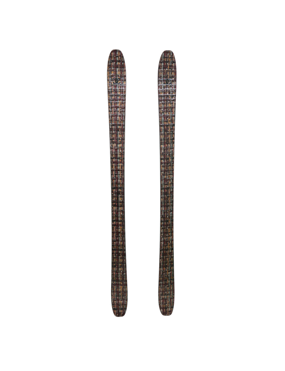 Paire de skis CHANEL façon tweed 