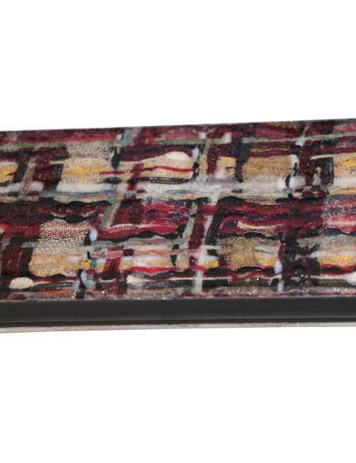 Paire de skis CHANEL façon tweed 