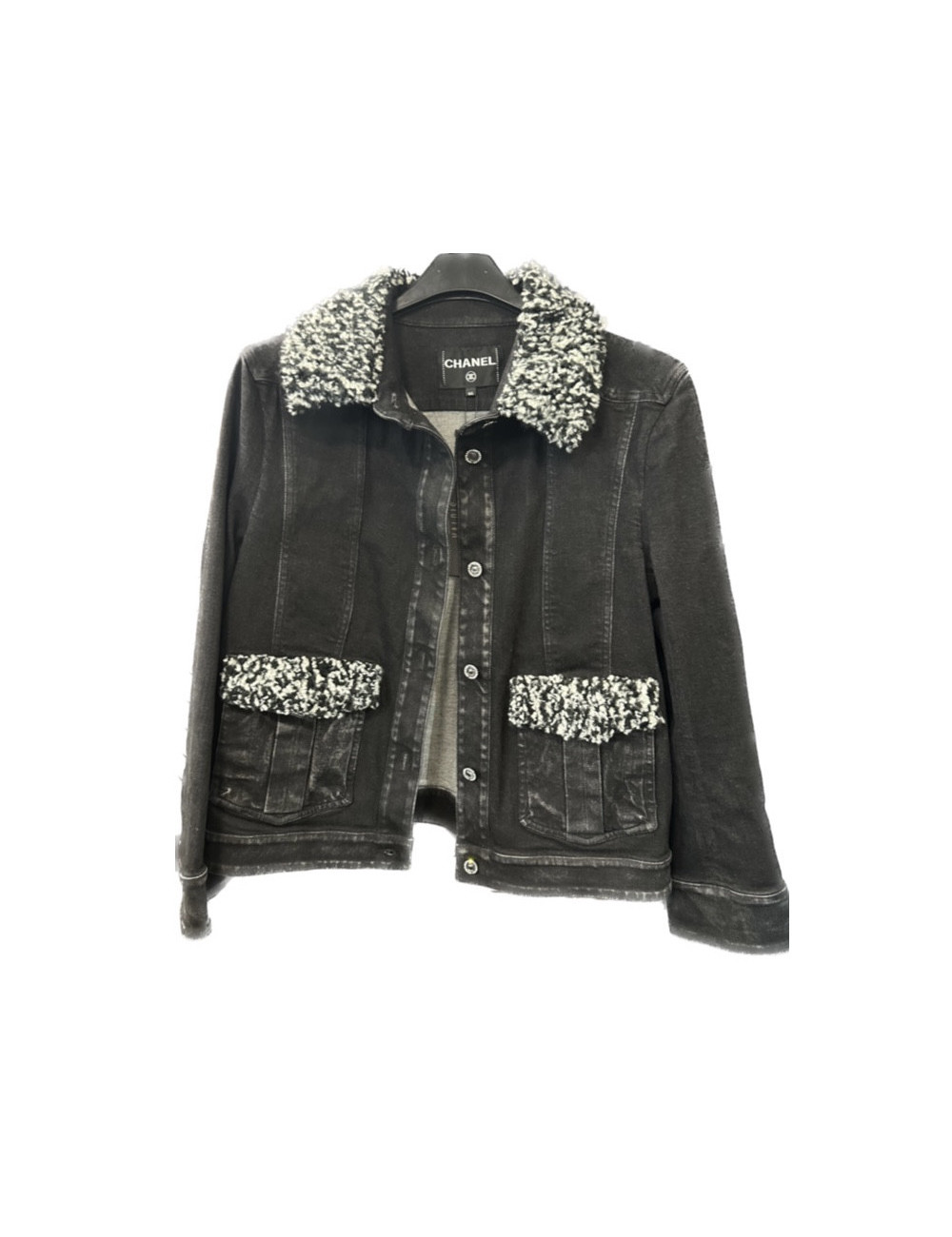 Blouson T 44 CHANEL denim gris