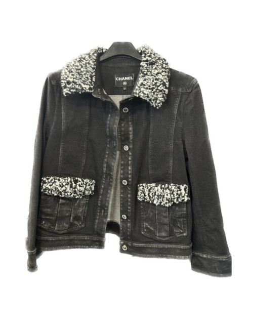 Blouson T 44 CHANEL denim gris