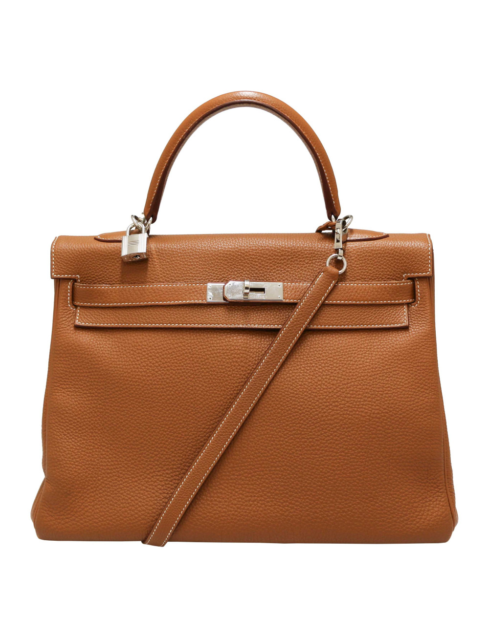 Sac Kelly 35 gold HERMES cuir togo