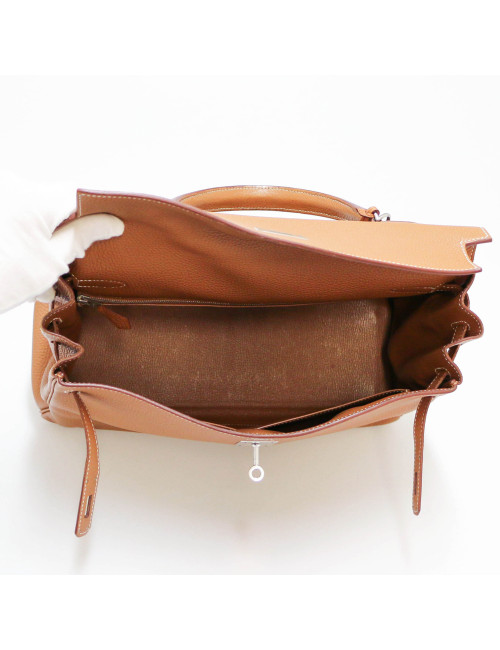 Sac Kelly 35 gold HERMES cuir togo