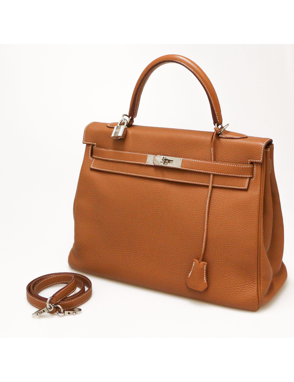 Sac Kelly 35 gold HERMES cuir togo