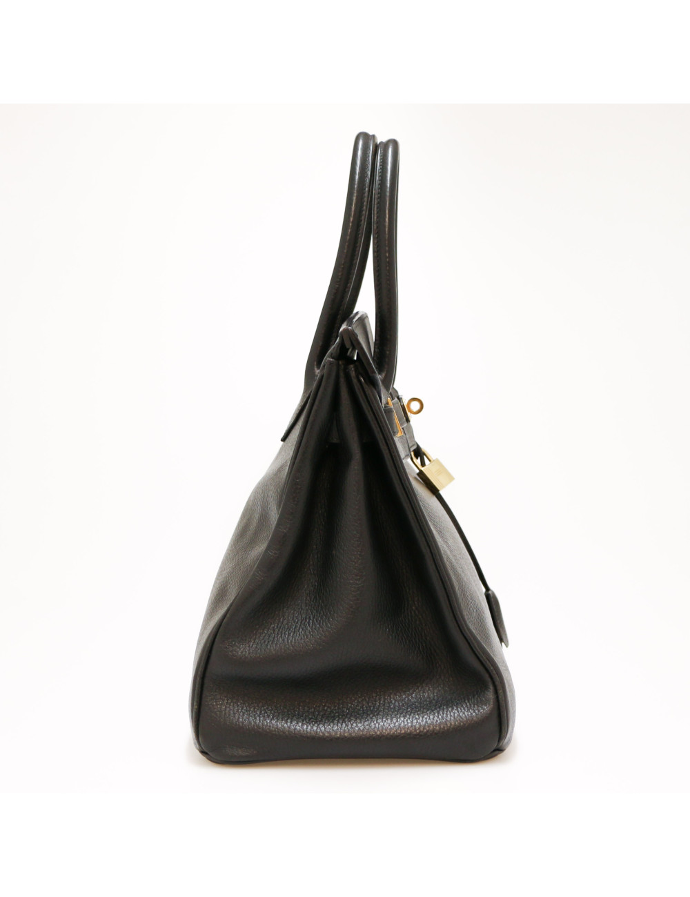 HERMES Black Birkin 35 ardennes cows