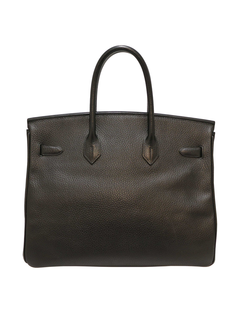 HERMES Black Birkin 35 ardennes cows