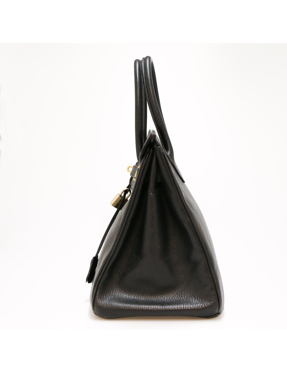 HERMES Black Birkin 35 ardennes cows