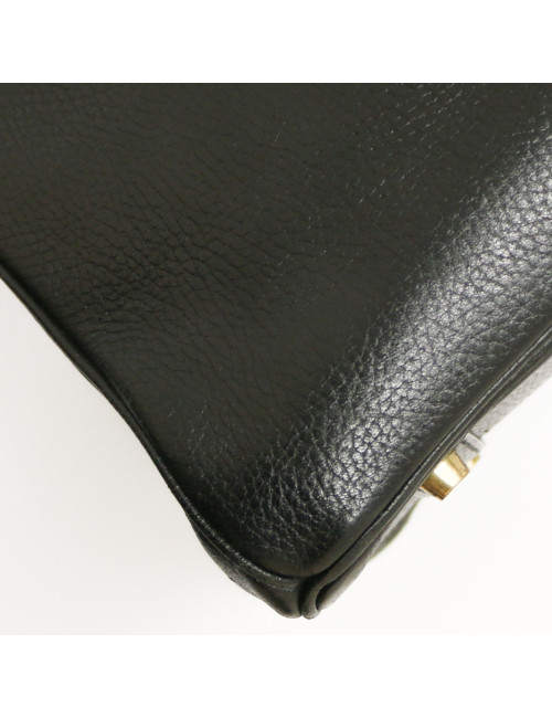HERMES Black Birkin 35 ardennes cows