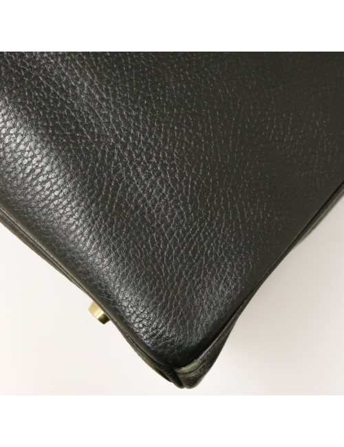 HERMES Black Birkin 35 ardennes cows