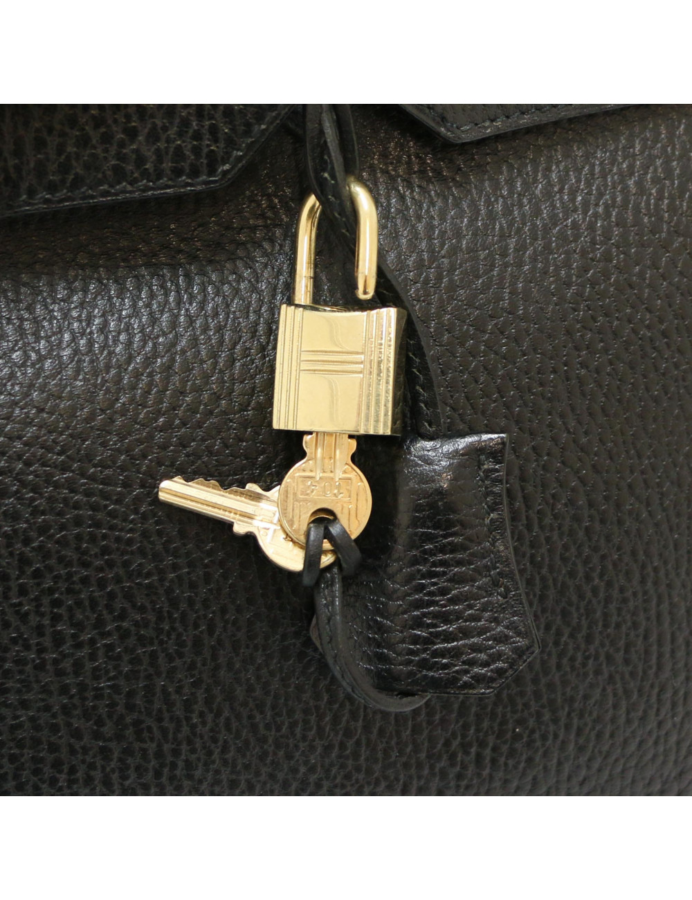 HERMES Black Birkin 35 ardennes cows