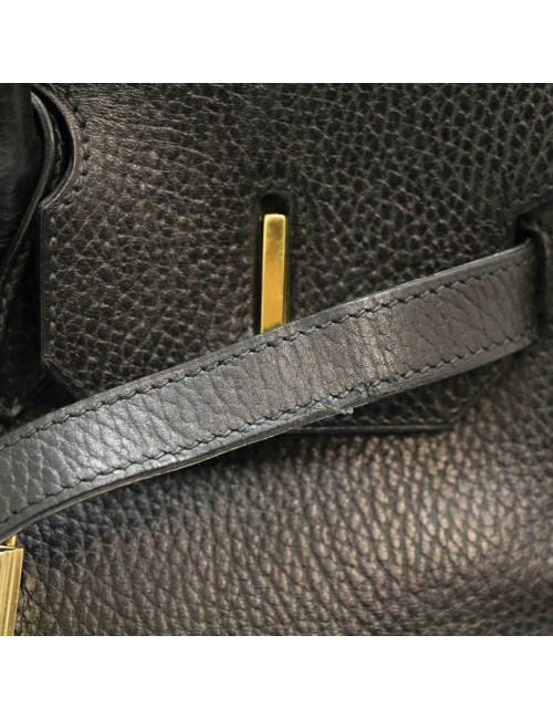 HERMES Black Birkin 35 ardennes cows