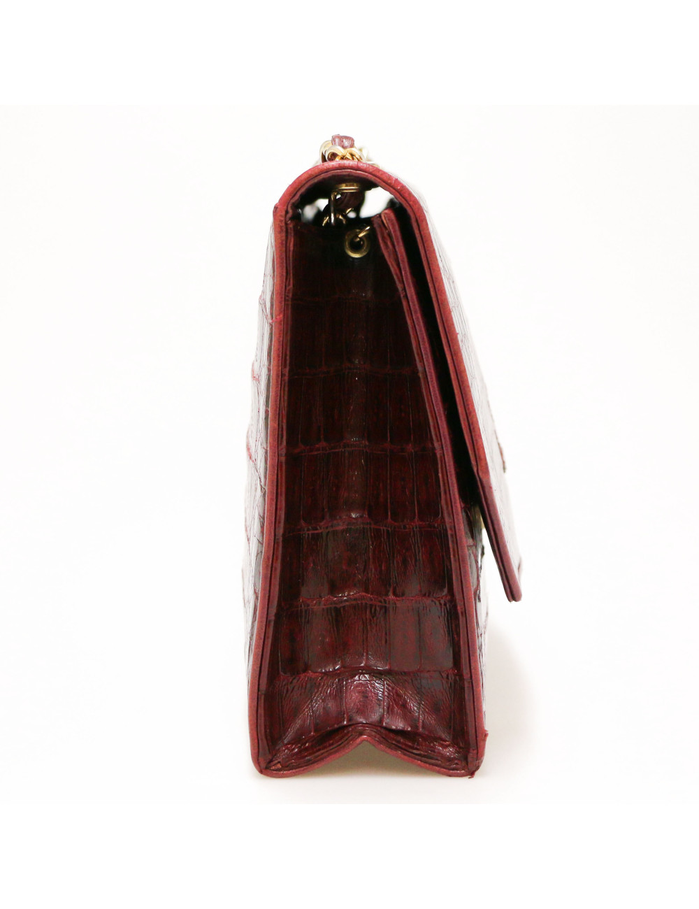 Sac CHANEL crocodile bordeaux