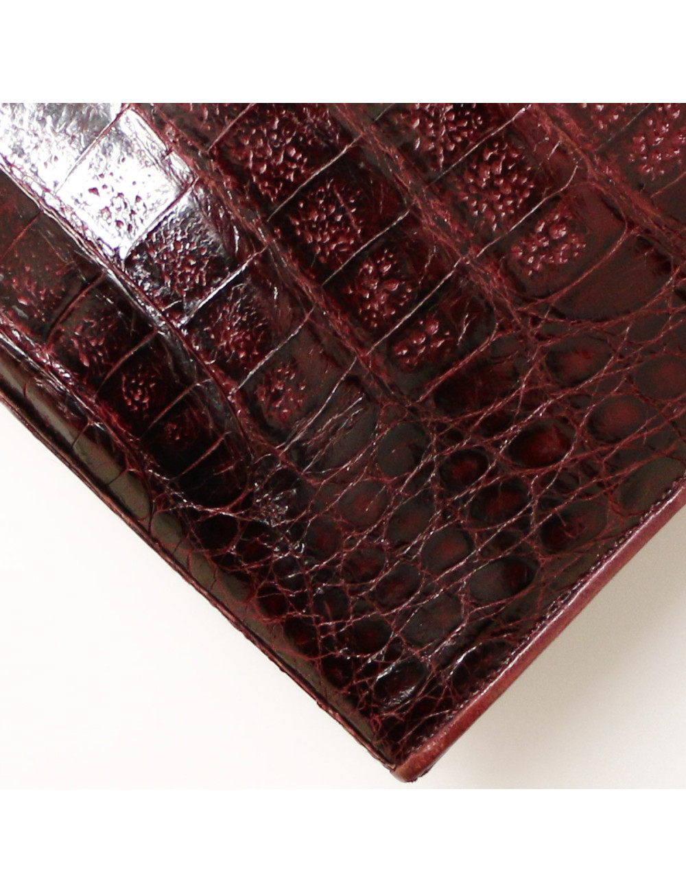 Sac CHANEL crocodile bordeaux