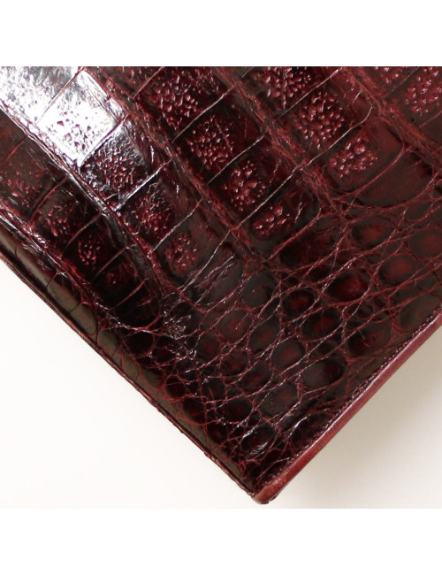 Sac CHANEL crocodile bordeaux