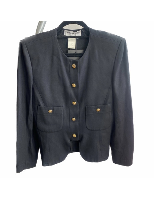 Veste SONIA RYKIEL noire vintage